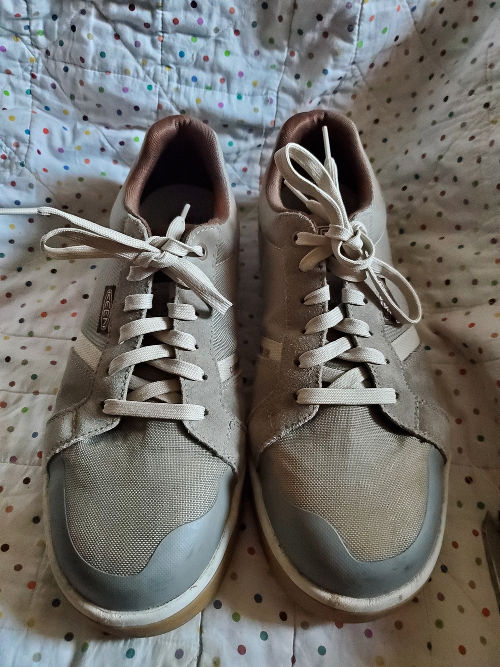 Keen Utility Men's Beige and Brown  Work Lace-Up Shoes.